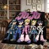 JoJo's Bizarre Adventure Warm Comfortable Flannel Blanket - Printed, For Bedrooms, Sofas, Beds, Chairs, Picnics, Travel -HE32