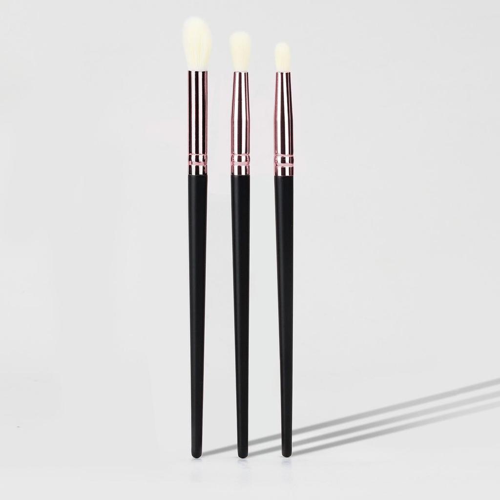 3-teiliges Lidschattenpinsel-Set aus Kunstwolle: Augen Make-up Werkzeuge zum Verblenden