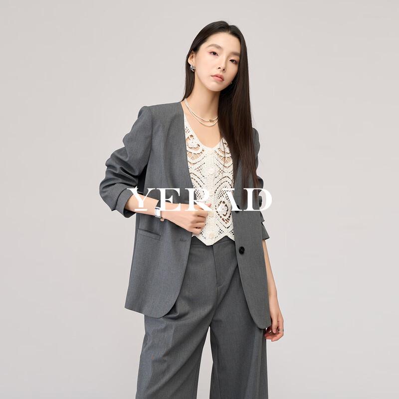 YERAD Damska marynarka smart casual o luźnym kroju