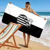 Santos FC Print Beach Towel, Large Soft Quick Dry Towel for Beach Camping Swimming