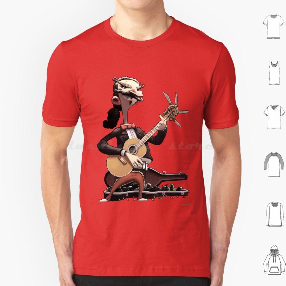 Elektrisch Esteban Lebende Ausgabe T-Shirt Baumwolle Männer Frauen DIY Druck Gitarre Mariachi Konzert Show Auftritt Bühne