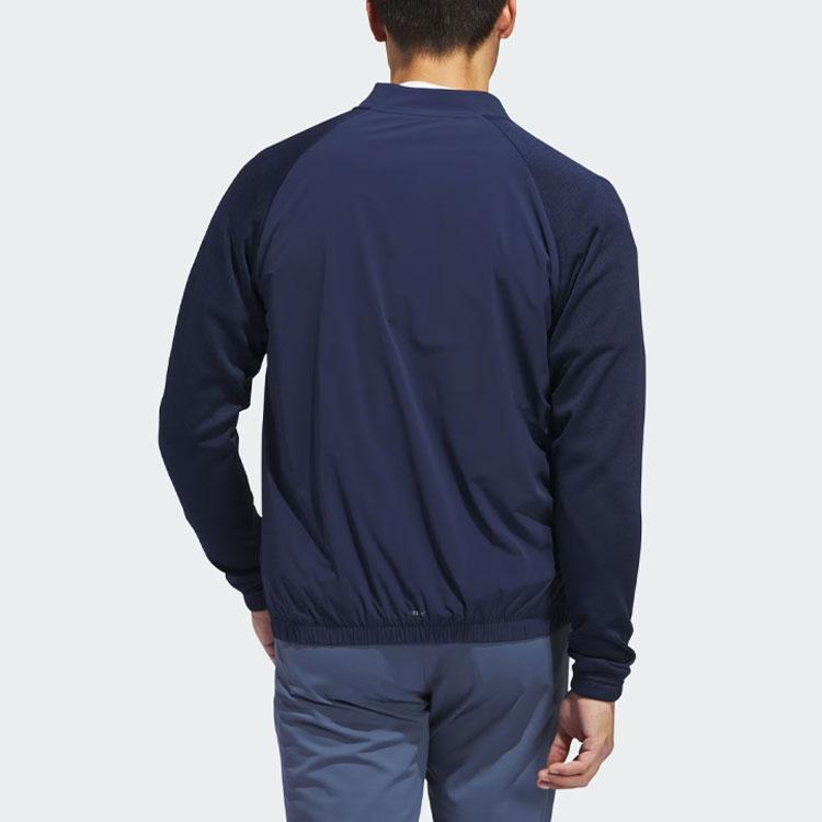 Adidas Ultimate365 Tour Pullover Sweatshirt Color Block Golf Sports Casual Long Sleeve Jacket Men Jackets Dark-Blue IN6489