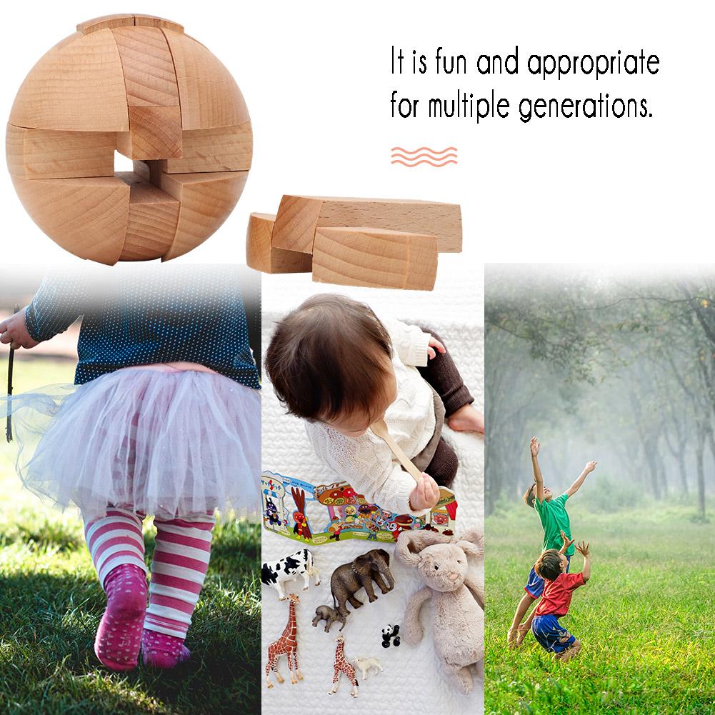 Tre Barn Intelligent Puslespill Låsekule Byggekloss Pedagogisk Leke