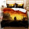 Western Cowboy Bedding Set,Duvet Cover Comforter Bed Set Quilt Cover Pillowcase,King Queen Twin Size Boys Girls Adultse