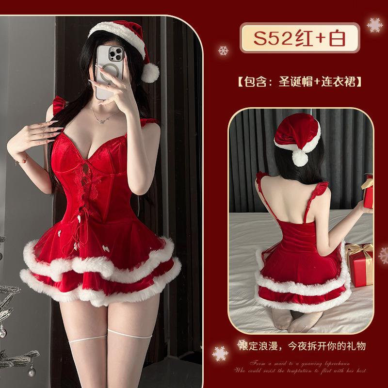 Christmas Costume Stage Costume Velvet Christmas Dress Cute Dress Pure Aesthetic Christmas Dress Holiday Party Dress