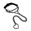 Love Collar Necklace Men's and Women's Flirting Chain Heart Lock Pendant Neck Strap Clavicle Chain