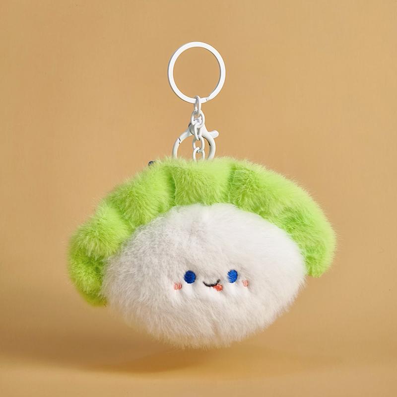 Mini Snack Burger Pendant Plush Toy Doll Sushi French Fries Bread Food Key Holder Horn Bag Pendant Keychain