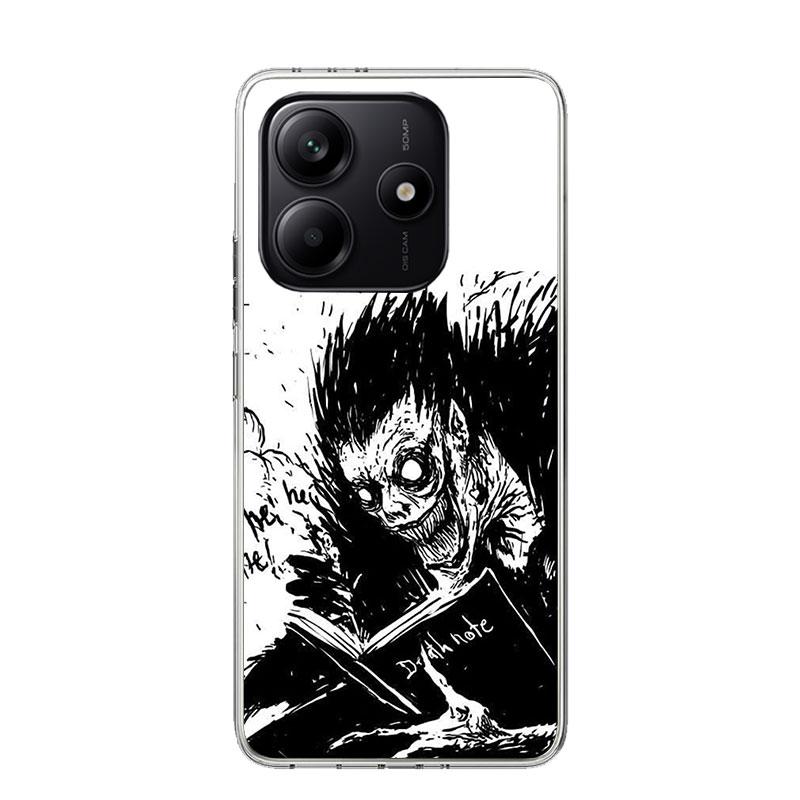 N-Note D-Death Anime Ryuk Phone Case For Xiaomi Redmi Note 13 14 15 Pro Plus 12S 12 14S 11S 11E 10 10S 11 11T 5G 4G Cover Coque