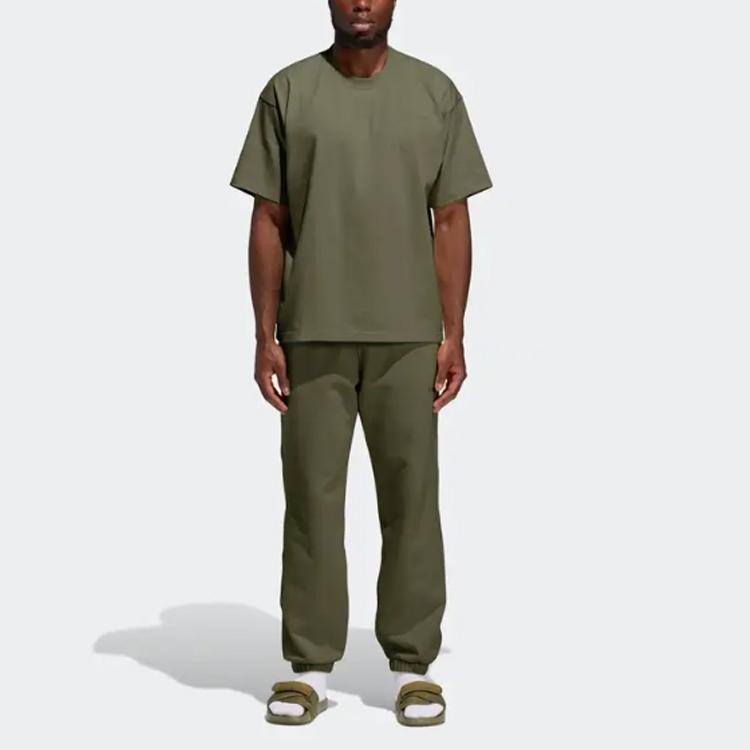 Adidas Originals Clover X Pharrell Williams Joint Embroidered Logo Joggers Unisex Bottoms Green GH4381