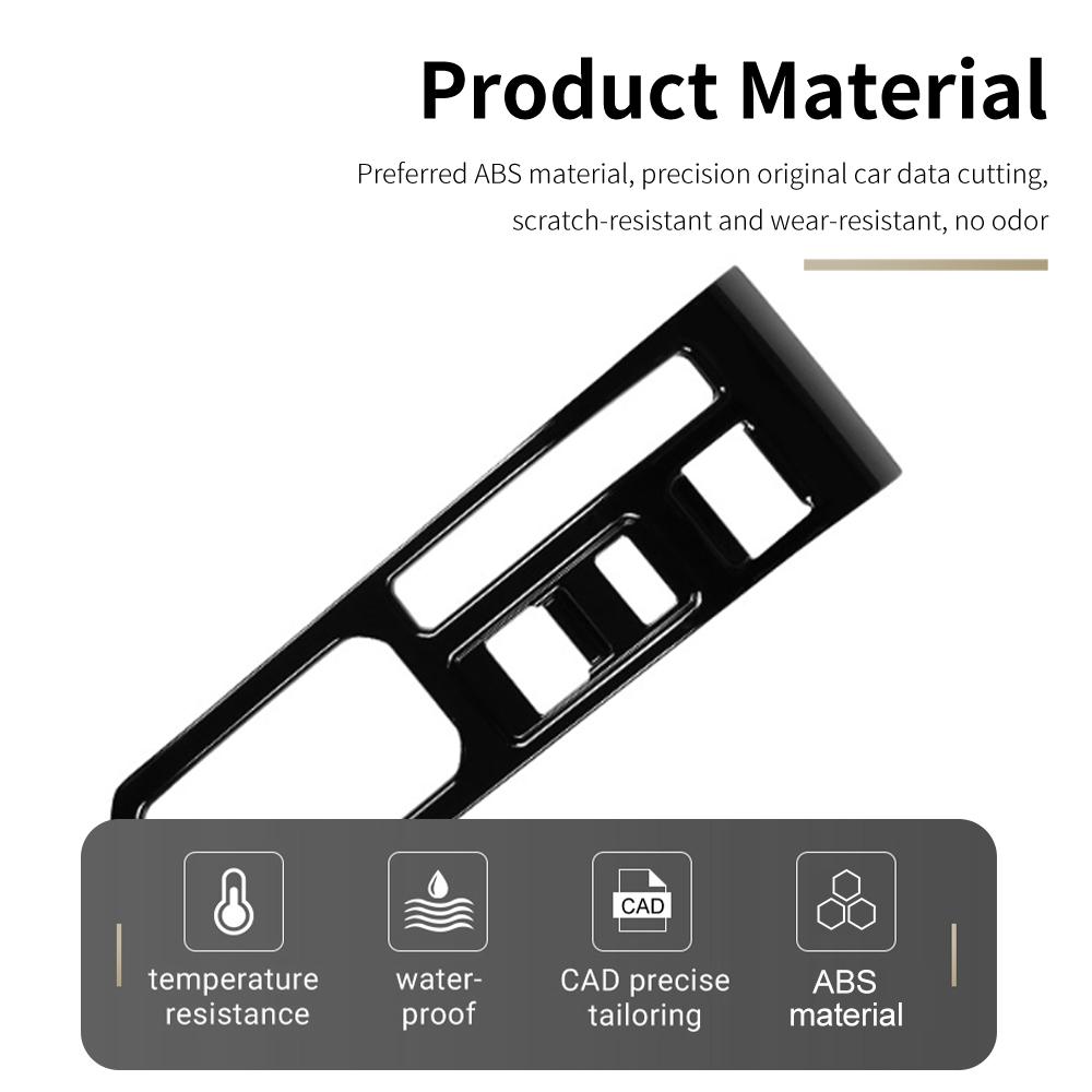 Car Central Console Handbrake Panel Cover For Suzuki Jimny Nomade RHD 5-Doors 2023-2025 ABS Auto Decoration Interior Accessories