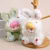 Cute Rabbit Plush Keychain Soft Vinyls Toy With PP Cotton Filling Key Chain For Bags And Car Decors 20cm Height