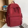 School bag children, elementary school students, girls, junior high school students, high school simple solid color college students, backpack,