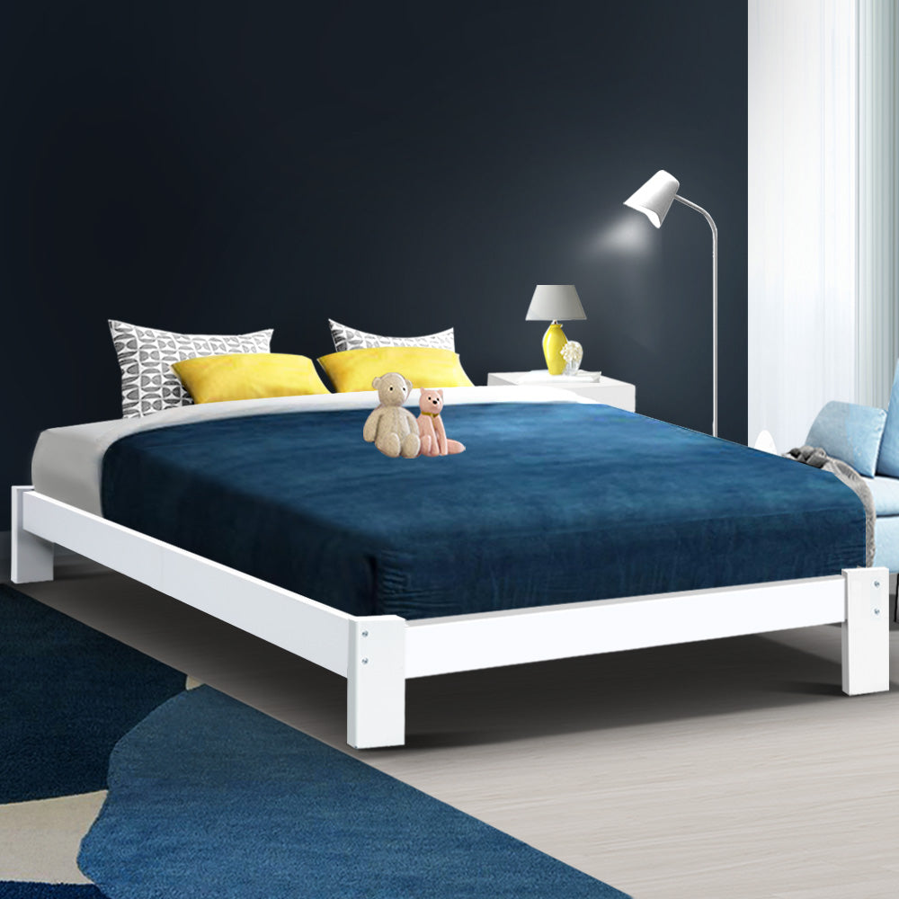 Queen Bed Frames Artiss Bed Frame Queen Wooden Base Size Timber Mattress Platform