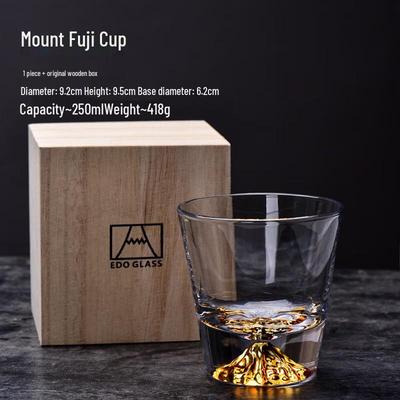 ZISIZ Mount Fuji Crystal Glass Cup