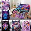 1Pc Flannel Blanket K-Pop De Mon Hunters Hun-Trix Blanket Quality Soft Warm Throw Blanket Winter Kids Couch Bed Fluffy Bedspread