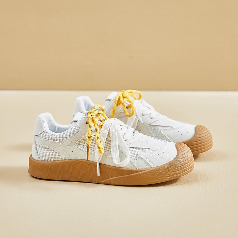 Women Vulcanized Shoes Summer Moral Education Shoes New Korean Style Female Students Sports Running Casual Breathable Mesh Shoes