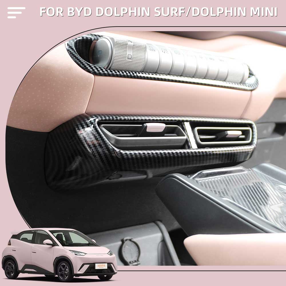 Center Console Sticker Air Condition Vent Frame Trim Cover For BYD Dolphin Mini Seagull Dolphin Surf 2025 2025 Accessories