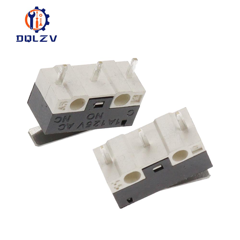 Micro Switch Push Button Switch 3Pin 1A 125V AC Mini Light Touch Switch for Mouse