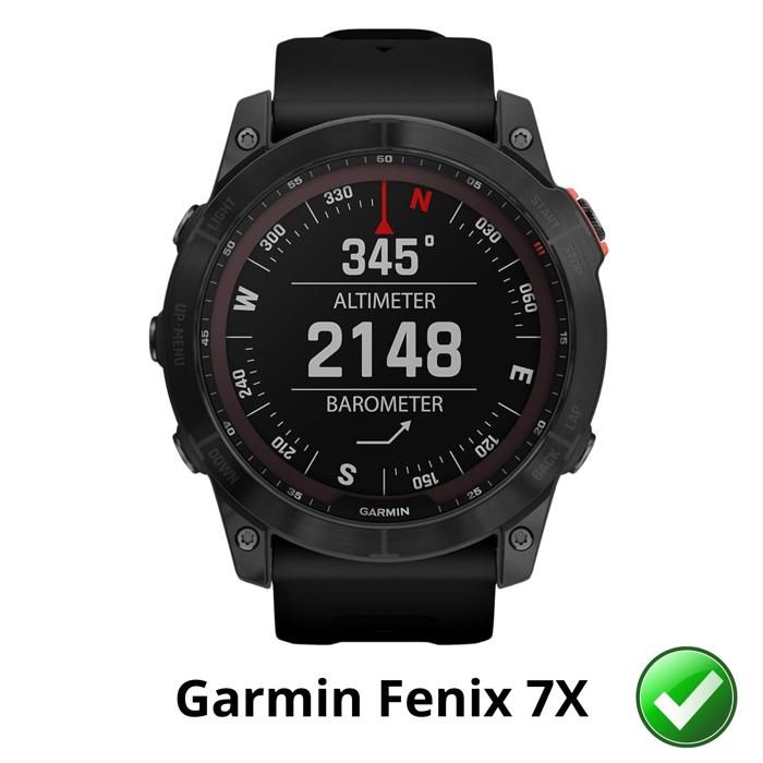 Screen Protector for Garmin Fenix 7X [6 Pack] Ultra Thin Resistant Protective Plastic Film Phonillico
