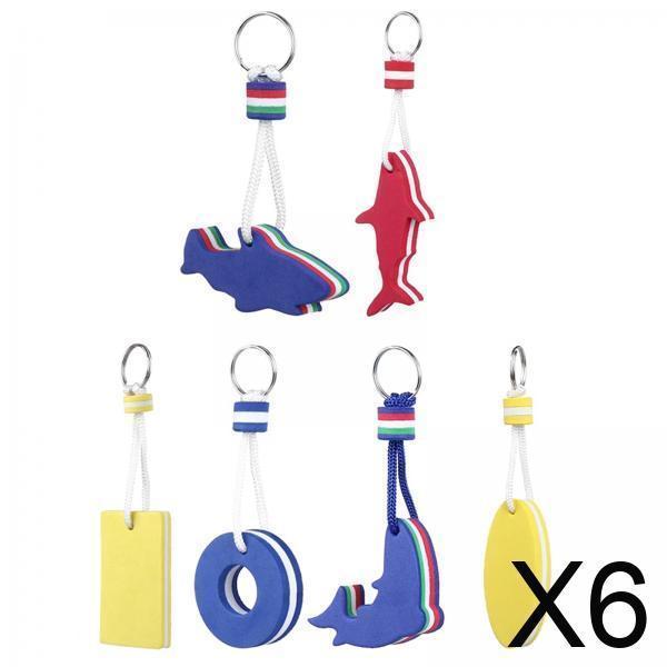 Floating Keychain EVA Buoyant Lightweight Key Float for Inflatable Boat Accessories Fishing Canoeing Sailing Water Sports