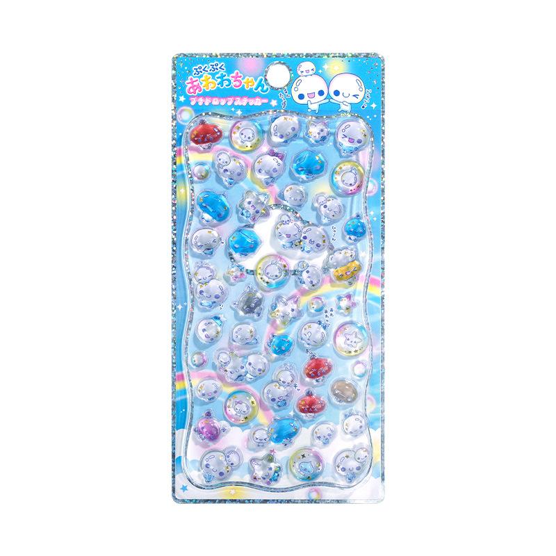 1Piece Kawaii Japanese 3D Crystal Decal Ease Sticker Cute Girl Diy Phone Cup Decoration Animation Sticker Kid Festival Party Gifts
