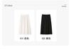 High-waisted pleated skirt