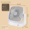 New Square-Shaped Desktop Fan, Compact Portable Fan, Mini Fan with Long-Lasting Battery Life, Desktop Fan
