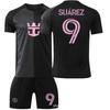 2526 Miami Away Jersey No. 10 Messi 9 Suarez Children's Adult Football Jersey Set Jersey