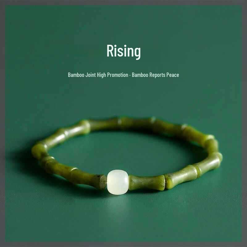 New Chinese-Style Yu Zhu Bracelet: Lucky Barrel Beads, Niche Ancient Design for Women.