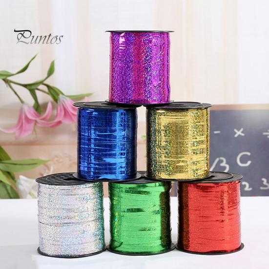 500 Yards Curling Ribbon Glitter Shiny Ballon Ribbon String Roll for Gift Wrapping Crafts Party Decorations