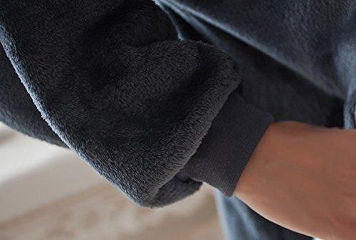 Wolf Kigurumi Pajamas for Adults, Animal Kigurumi, Flannel, Unisex, Size S (150cm-158cm)