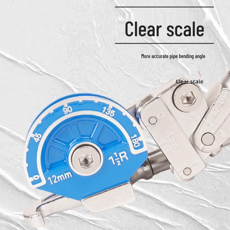 Stainless Steel and Aluminum Pipe Bender for 8mm, 10mm, 12mm, 14mm Pipes: Suitable for Seamless Steel, White Steel, Copper, and Air Conditioning Pipes