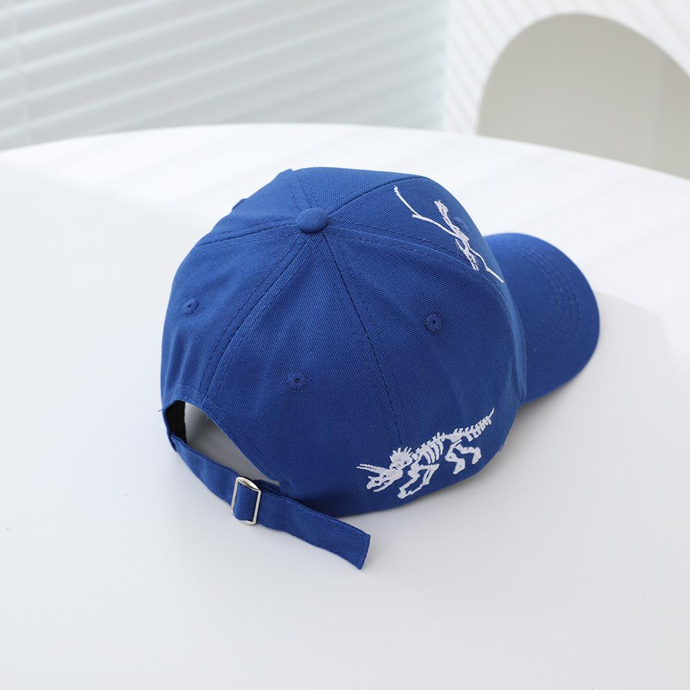 Spring And Autumn Dinosaur Bone Embroidery Hat Children'S Cap Cartoon Sun Hat Embroidery Baseball Cap
