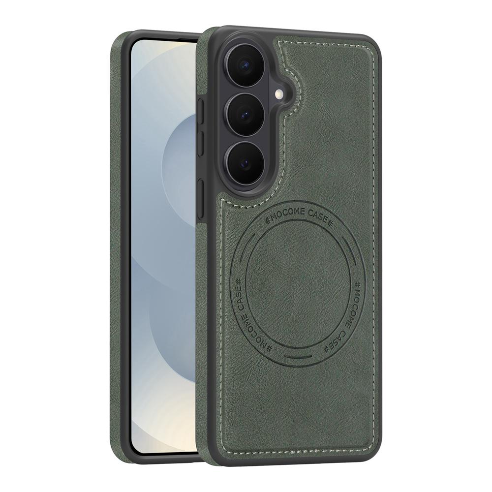 KEYSION Retro PU Leather Case for MagSafe for Samsung Galaxy S25 S26 Ultra 5G S26+ S25 FE Magnetic Shockproof Phone Cover