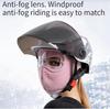 Winter Fleece Gesichtsschutz Mütze mit Brille Antibeschlag Winddicht Warm Ski Radfahren Maske Atmungsaktiv Outdoor Sport Sturmhaube Unisex