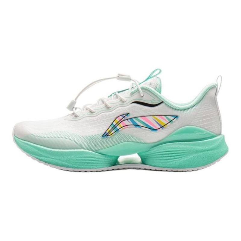 Li-Ning YOUNG Ultra Light 22 YOUNG Teenagers Low-Top Running Shoes White Green YKFV092-1 42