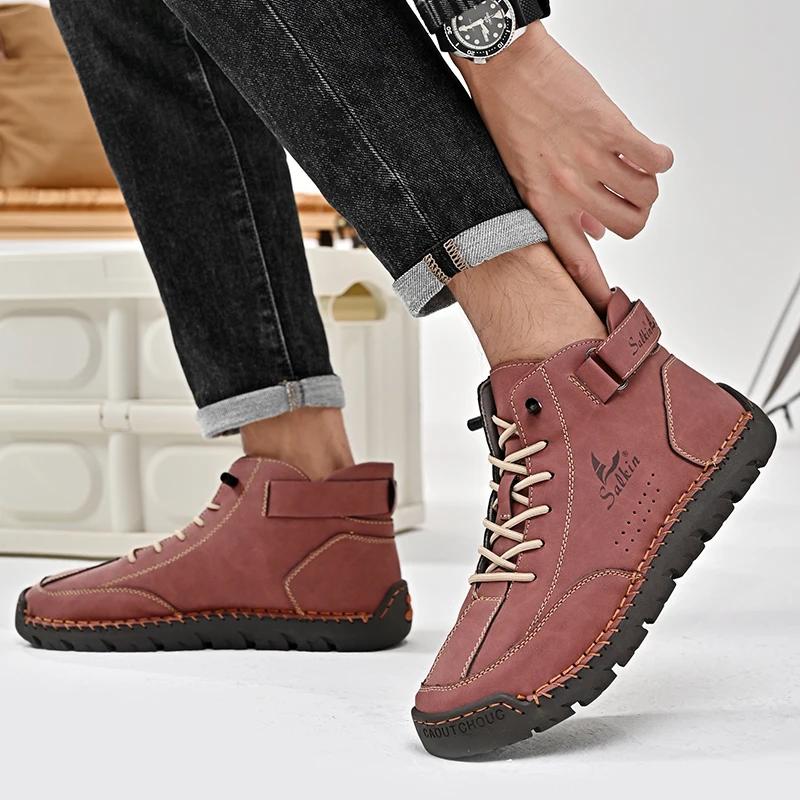 Original Brand Men Shoes for Low Price Tennis Man Trend  Cowhide Leather Loafers Leisure Sneaker Comfortable Men's Shoes