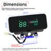 Panel de Instrumentos con Pantalla LCD 48-72V para Triciclo Eléctrico E-Bike Indicador de Batería Velocímetro Panel Impermeable con Alimentación