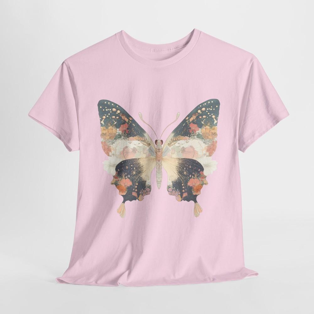 

бабочка красивая футболка | футболка Сакура Япония | эстетичная футболка с бабочкой XL