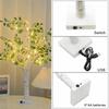 Simulation Green Leaves LED Tree Light Warm White Luminous Decoration Tree  Festival Lighting