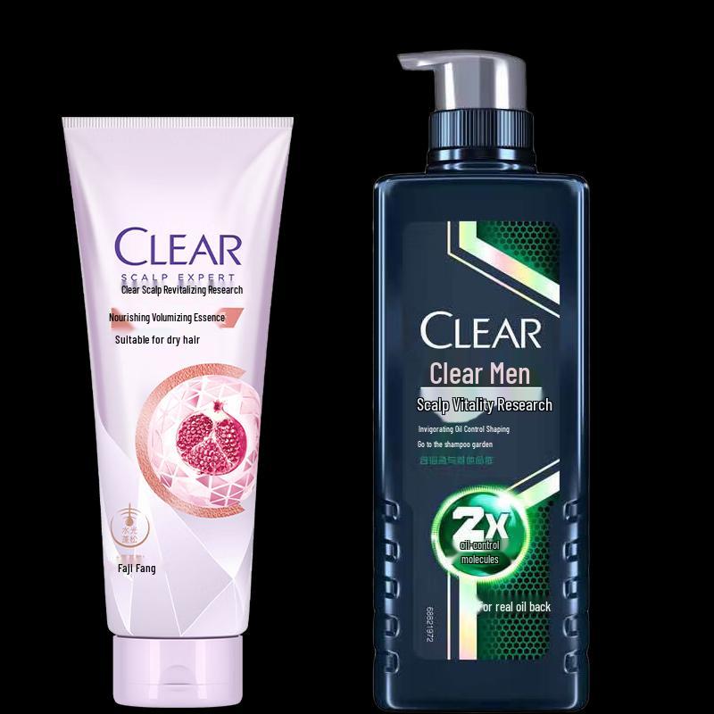 Clear Hair Care Set: Nourishing Essence & Men s Anti-Dandruff