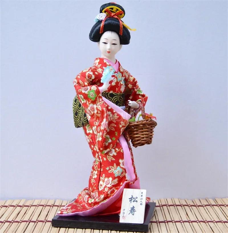 Geisha Japanese Kimono Doll Puppet Seafood Sushi Shop Restaurant Decorate Tool Cute Toy Embellishment Ornaments Gift Crafts 1-28
