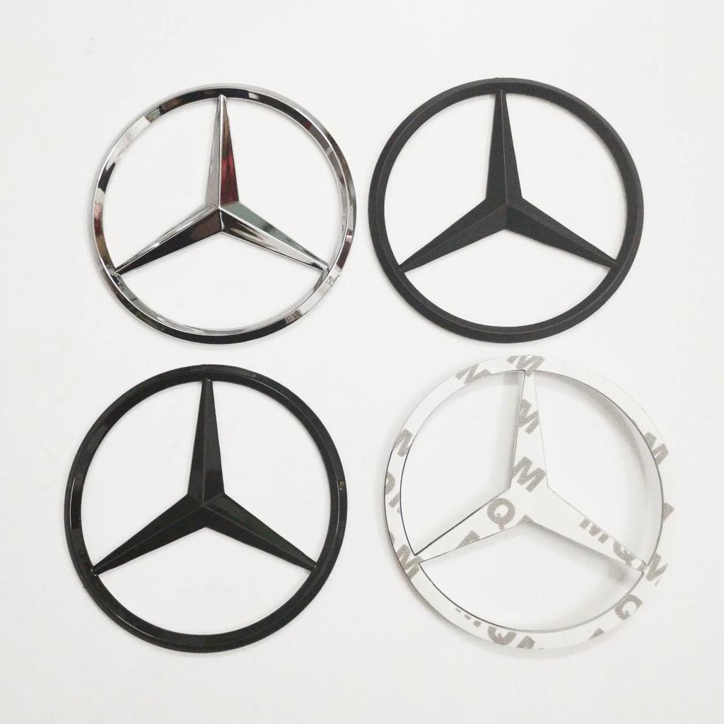 Hot Car Sticker 9cm ABS Car Rear Decal Trunk Emblem Sticker For Mercedes Benz S320 W164 W203 W204 W168 C180 E320 A200 CLA CLK CL