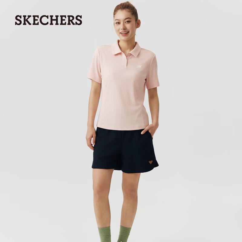 Skechers Women s Knitted Short Sleeve Polo Shirt M