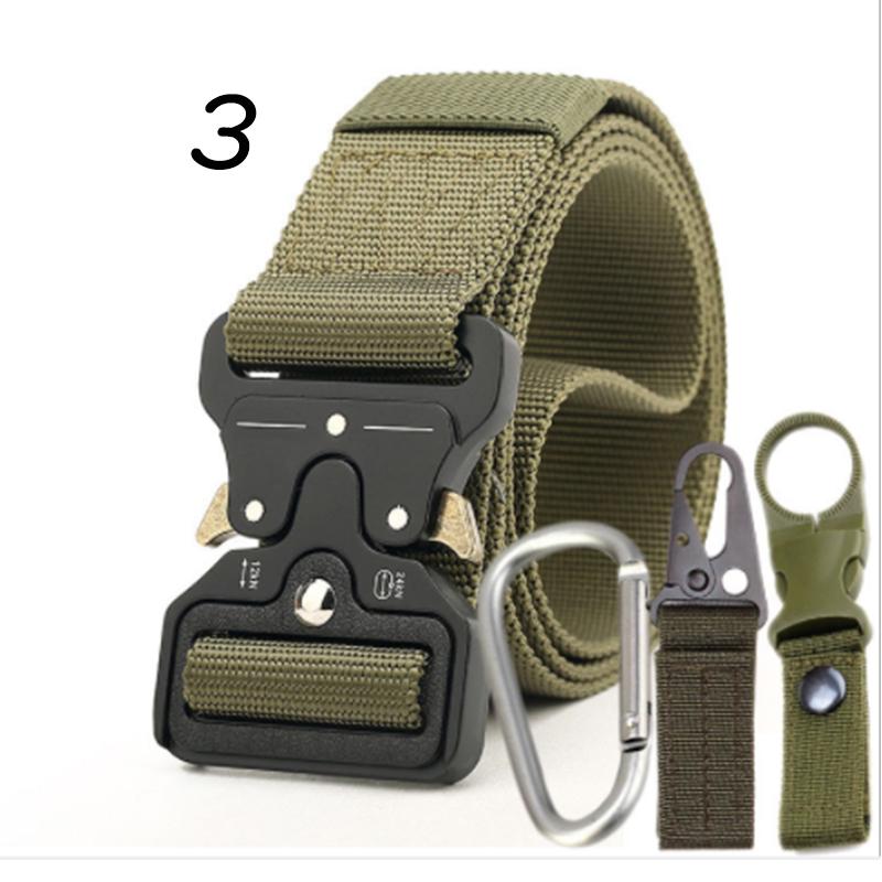 Military Style Outdoor Training Tactical Belt Heavy Duty Waist Belt Adjustable Nylon Belts Includes