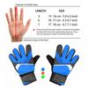 Football Goalkeeper Glove Thickened Soccer Goalie Gloves Adjustable Elastic Full Finger Glove for Kids and Adults
