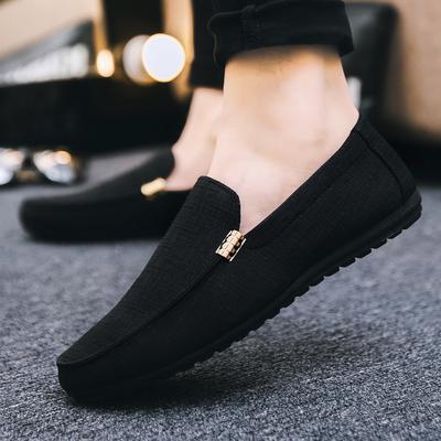 Men 'S Casual Loafers Canvas Breathable Men 'S Casual Sneakers Male Outdoor Casual Flat Loafers Canvas Shoes Men Shoes