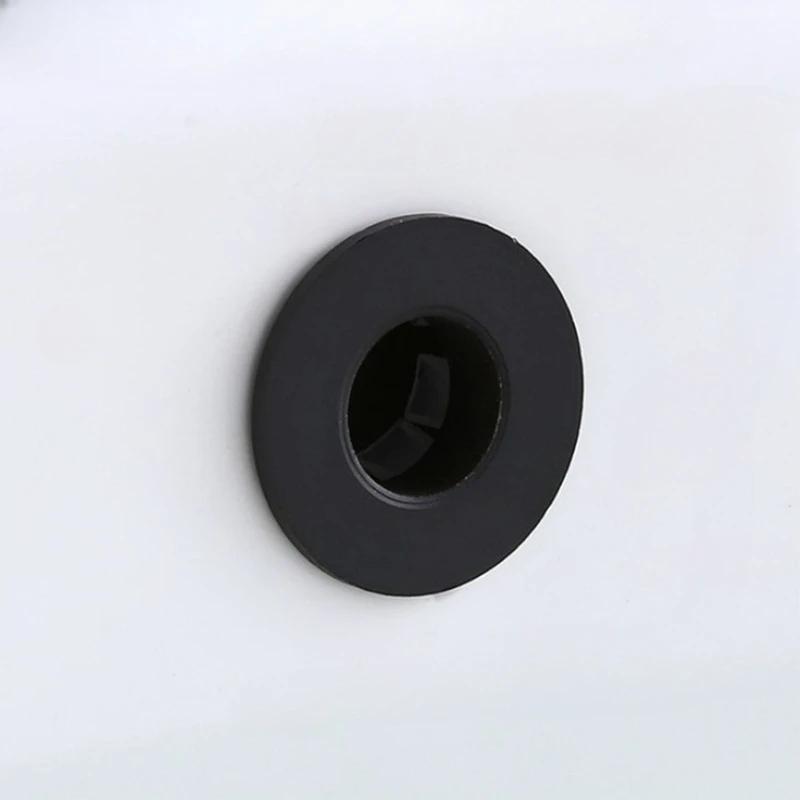 Tappo di troppopieno Nero Argento Oro Bronzo Vintage Ottone Lavabo da Bagno Rubinetto Lavandino Con Anello a Sei Piedi Inserto Sostituzione