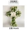 Easter Cross Wreath, Cross Ornament For Holiday Window Display Hanging Decoration