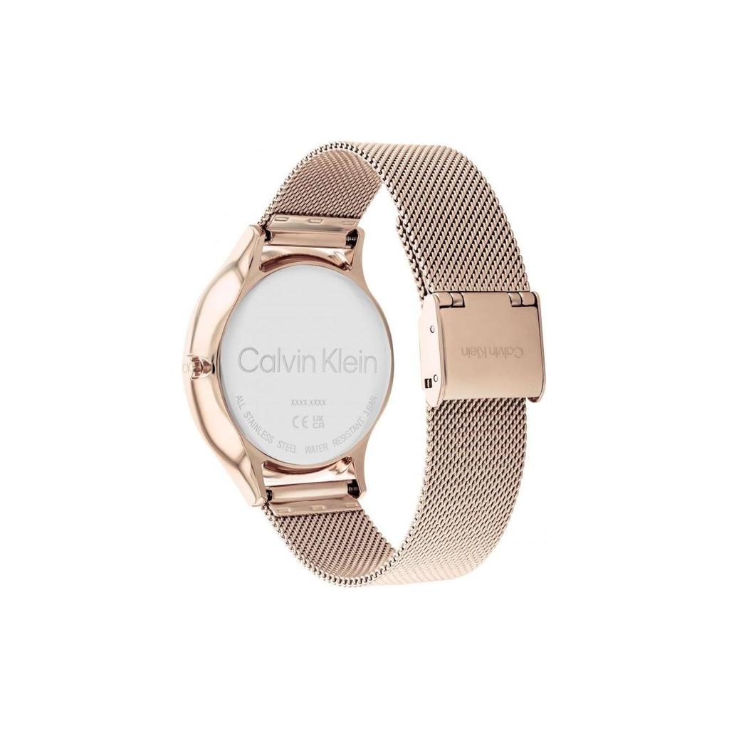Calvin Klein Quartz Watch 38Mm Rose Gold Dial Women Watches 25200102